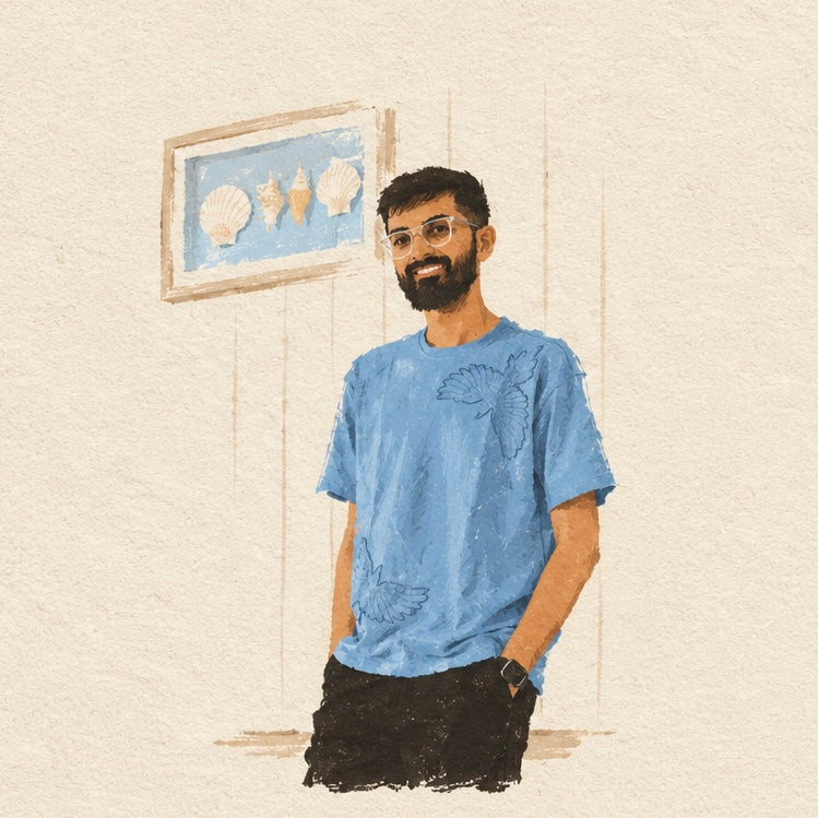 Jay, who designs every Intarsia piece
